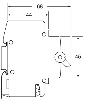 Dimensions - SPSN for MCBs Dimensions - SPSN for MCBs